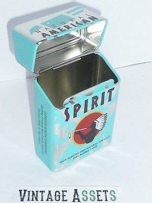 Natural American Spirit Metal Cigarette Tin Flip Top Box